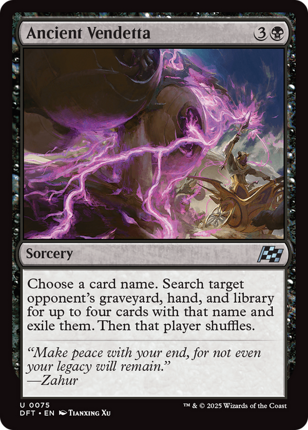 Ancient Vendetta (75) [Aetherdrift] foil - Deck Out Gaming