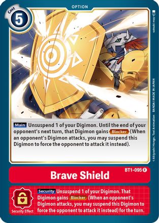 Brave Shield (BT1-095) [Release Special Booster] - Deck Out Gaming