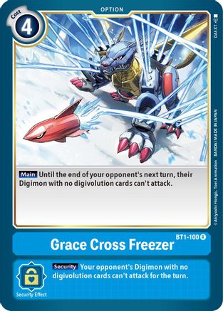 Grace Cross Freezer (BT1-100) [Release Special Booster] - Deck Out Gaming