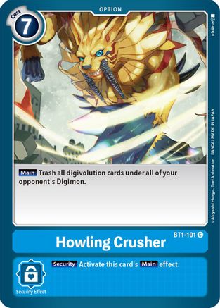 Howling Crusher (BT1-101) [Release Special Booster] - Deck Out Gaming