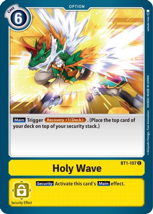 Holy Wave (BT1-107) [Release Special Booster] - Deck Out Gaming