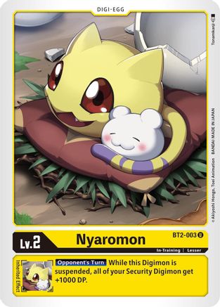 Nyaromon (BT2-003) [Release Special Booster] - Deck Out Gaming