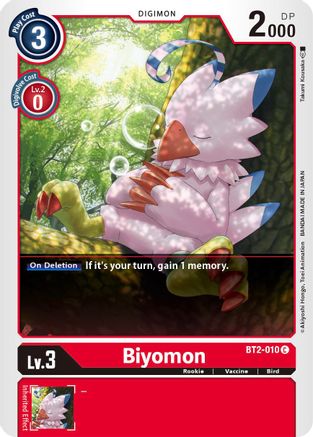 Biyomon - BT2-010 (BT2-010) [Release Special Booster] - Deck Out Gaming