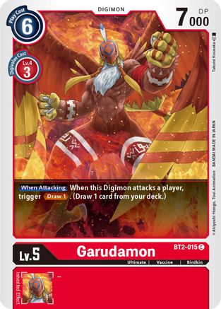 Garudamon - BT2-015 (BT2-015) [Release Special Booster] - Deck Out Gaming