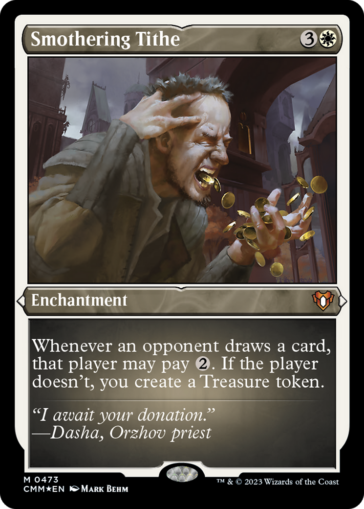 Smothering Tithe (Foil Etched) (473) [Commander Masters] foil - Deck Out Gaming