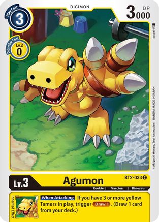 Agumon - BT2-033 (BT2-033) [Release Special Booster] - Deck Out Gaming