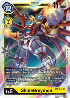 ShineGreymon (BT2-041) [Release Special Booster] Foil - Deck Out Gaming