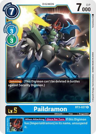 Paildramon (BT3-027) [Release Special Booster] - Deck Out Gaming