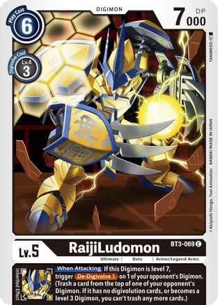 RaijiLudomon (BT3-069) [Release Special Booster] - Deck Out Gaming