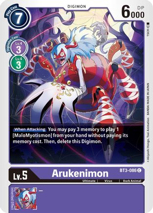 Arukenimon (BT3-086) [Release Special Booster] - Deck Out Gaming