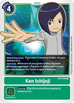 Ken Ichijoji (BT3-094) [Release Special Booster] - Deck Out Gaming