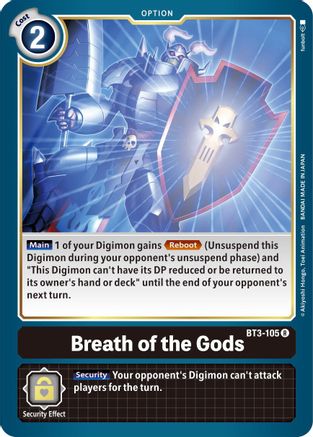 Breath of the Gods (BT3-105) [Release Special Booster] - Deck Out Gaming