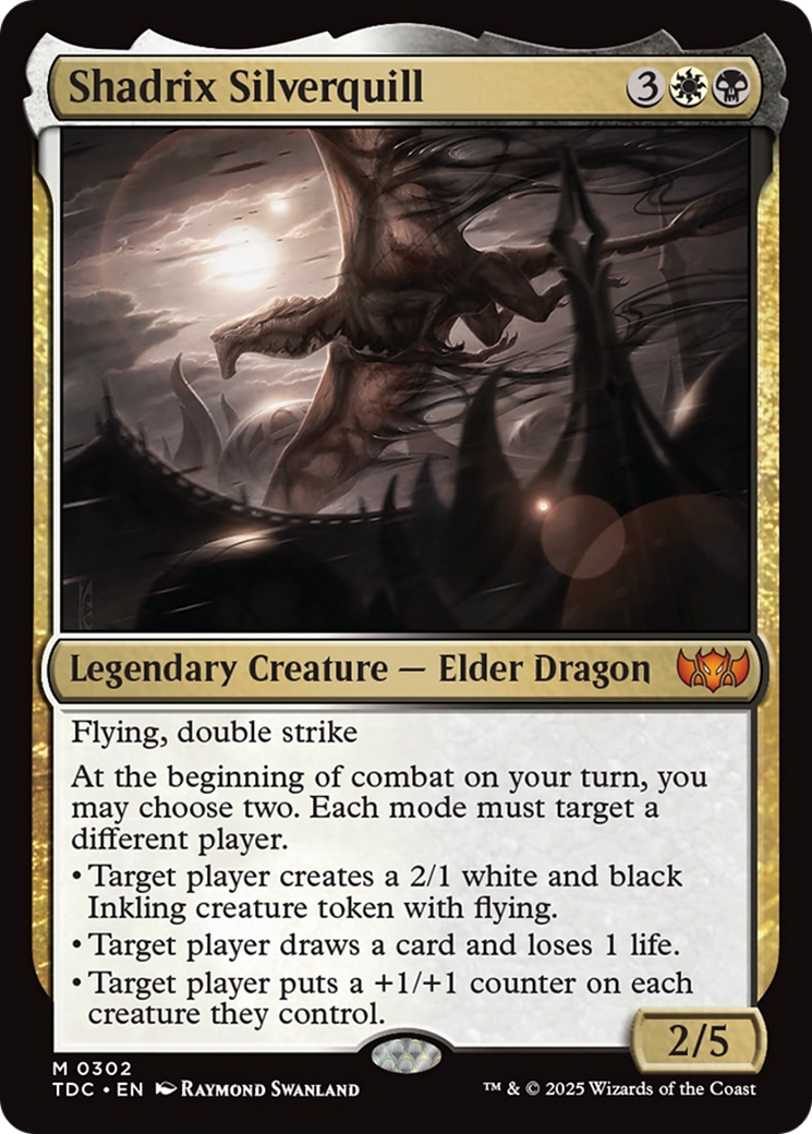 Shadrix Silverquill (302) [Commander: Tarkir: Dragonstorm] - Deck Out Gaming