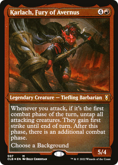 Karlach, Fury of Avernus (507) [Commander Legends: Battle for Baldur's Gate] etched - Deck Out Gaming