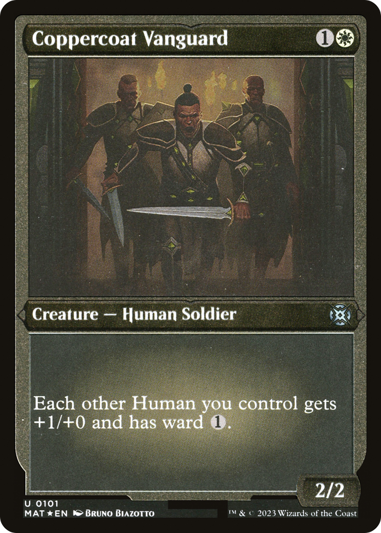 Coppercoat Vanguard (101) [March of the Machine: The Aftermath] etched - Deck Out Gaming