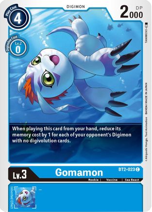 Gomamon - BT2-023 (BT2-023) [Release Special Booster] - Deck Out Gaming