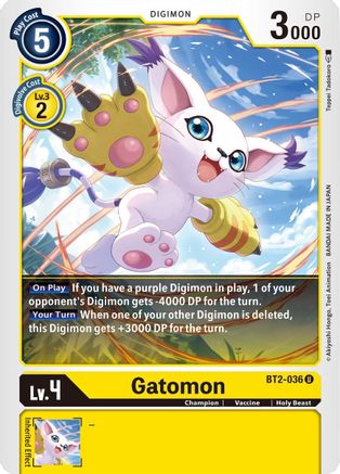 Gatomon - BT2-036 (BT2-036) [Release Special Booster] - Deck Out Gaming