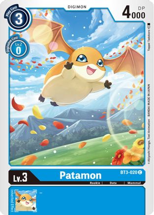 Patamon - BT3-020 (BT3-020) [Release Special Booster] - Deck Out Gaming