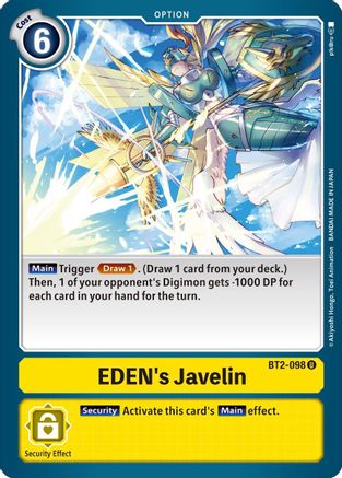 EDEN's Javelin (BT2-098) [Release Special Booster] - Deck Out Gaming