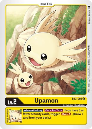 Upamon - BT3-003 (BT3-003) [Release Special Booster] - Deck Out Gaming