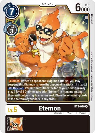 Etemon (BT3-070) [Release Special Booster] - Deck Out Gaming