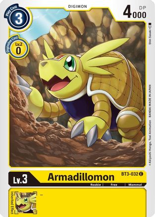 Armadillomon - BT3-032 (BT3-032) [Release Special Booster] - Deck Out Gaming