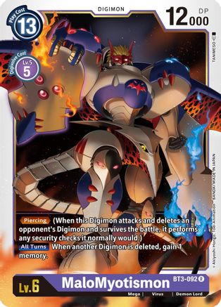 MaloMyotismon (BT3-092) [Release Special Booster] - Deck Out Gaming