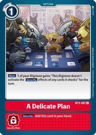 A Delicate Plan (BT3-097) [Release Special Booster] - Deck Out Gaming