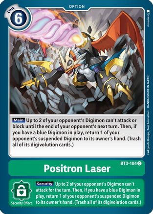 Positron Laser (BT3-104) [Release Special Booster] - Deck Out Gaming