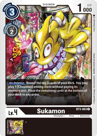 Sukamon (BT3-063) [Release Special Booster] - Deck Out Gaming