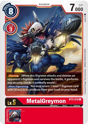 MetalGreymon - BT3-015 (BT3-015) [Release Special Booster] - Deck Out Gaming