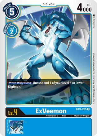 ExVeemon (BT3-025) [Release Special Booster] - Deck Out Gaming