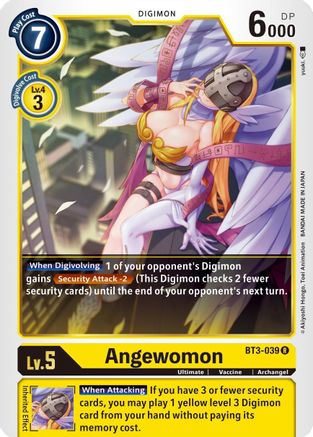 Angewomon - BT3-039 (BT3-039) [Release Special Booster] - Deck Out Gaming