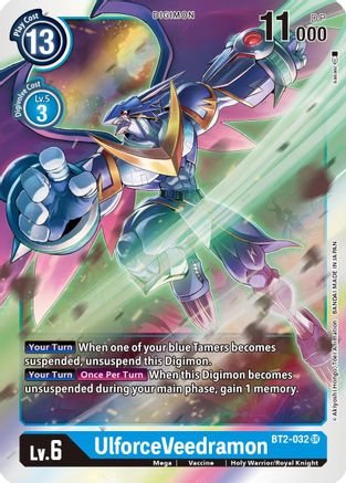 UlforceVeedramon (BT2-032) [Release Special Booster] Foil - Deck Out Gaming