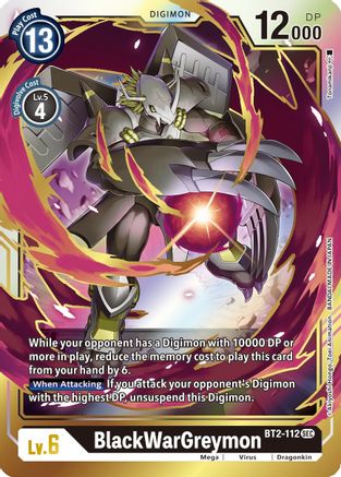 BlackWarGreymon (BT2-112) [Release Special Booster] Foil - Deck Out Gaming