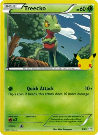 Treecko - 3/25 (3) [McDonald's 25th Anniversary Promos] Holofoil - Deck Out Gaming