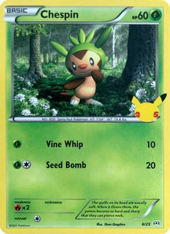 Chespin - 6/25 (6) [McDonald's 25th Anniversary Promos] Holofoil - Deck Out Gaming