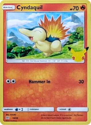 Cyndaquil - 10/25 (10) [McDonald's 25th Anniversary Promos] Holofoil - Deck Out Gaming