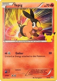 Tepig - 13/25 (13) [McDonald's 25th Anniversary Promos] Holofoil - Deck Out Gaming