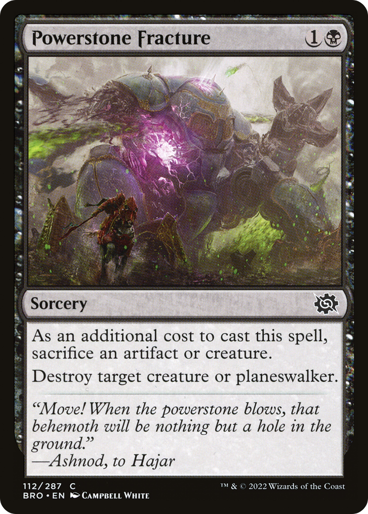 Powerstone Fracture (112) [The Brothers' War] foil - Deck Out Gaming