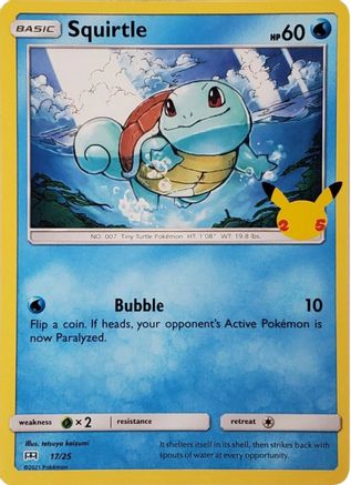 Squirtle - 17/25 (17) [McDonald's 25th Anniversary Promos] Holofoil - Deck Out Gaming