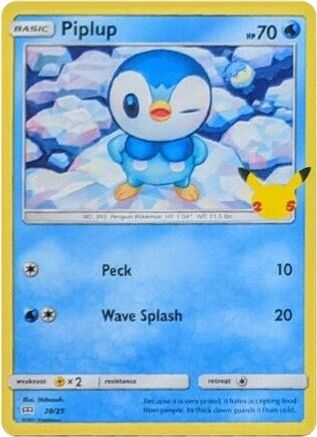 Piplup - 20/25 (20) [McDonald's 25th Anniversary Promos] Holofoil - Deck Out Gaming