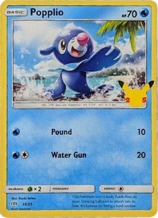 Popplio - 23/25 (23) [McDonald's 25th Anniversary Promos] Holofoil - Deck Out Gaming
