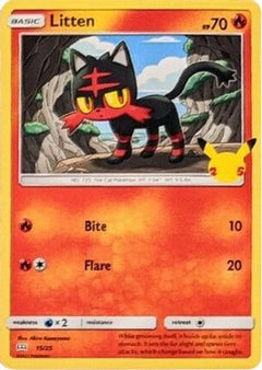 Litten - 15/25 (15) [McDonald's 25th Anniversary Promos] Holofoil - Deck Out Gaming