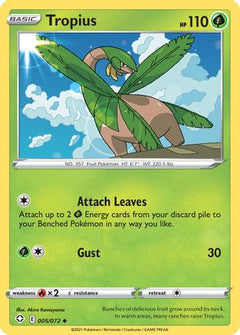 Tropius (5) [Shining Fates] Reverse Holofoil - Deck Out Gaming