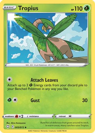 Tropius (5) [Shining Fates] Reverse Holofoil - Deck Out Gaming