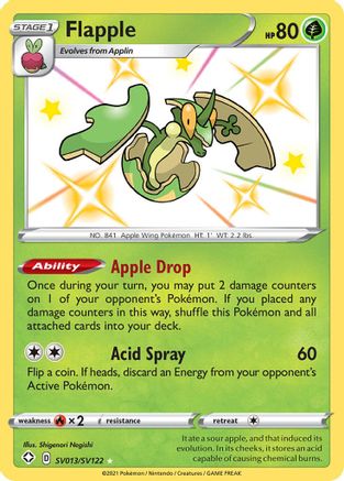 Flapple (SV013) [Shining Fates: Shiny Vault] Holofoil - Deck Out Gaming