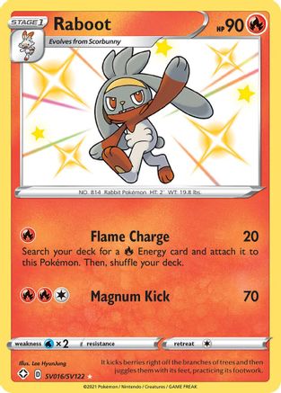 Raboot (SV016) [Shining Fates: Shiny Vault] Holofoil - Deck Out Gaming