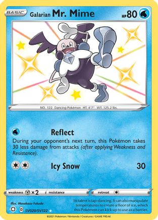 Galarian Mr. Mime (SV020) [Shining Fates: Shiny Vault] Holofoil - Deck Out Gaming