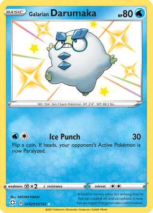 Galarian Darumaka (SV023) [Shining Fates: Shiny Vault] Holofoil - Deck Out Gaming